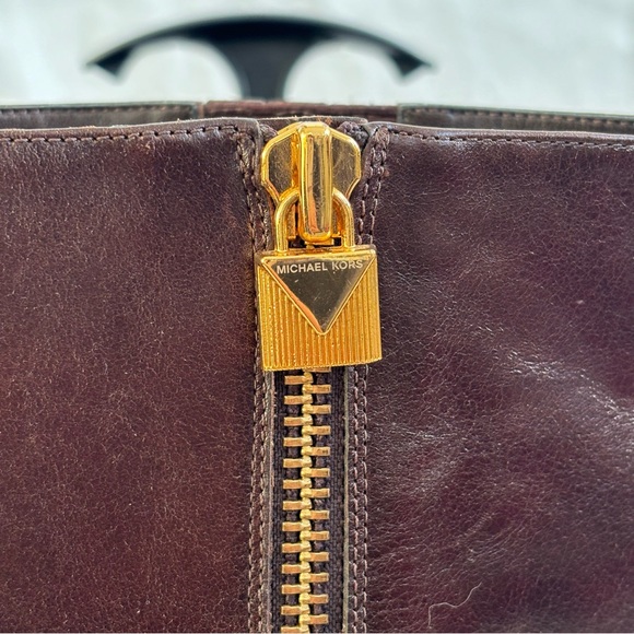 Michael Kors Knee High Tall Leather Boots - Picture 2 of 14